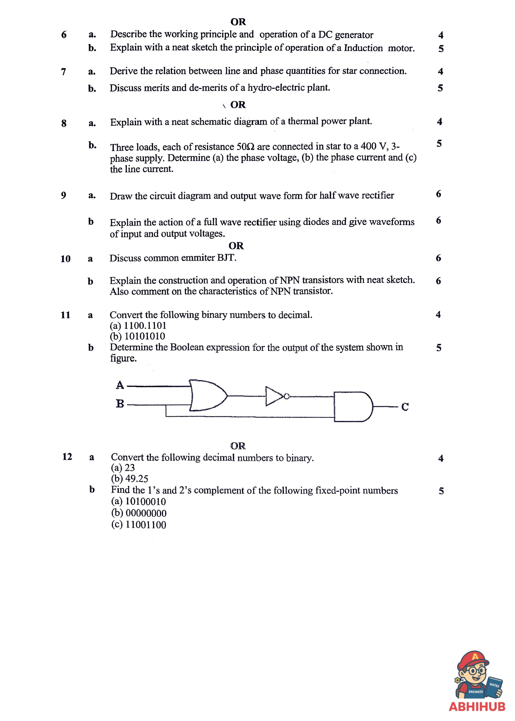 ESE Submission - Basics of Electrical & Electronics Engineering PYQ