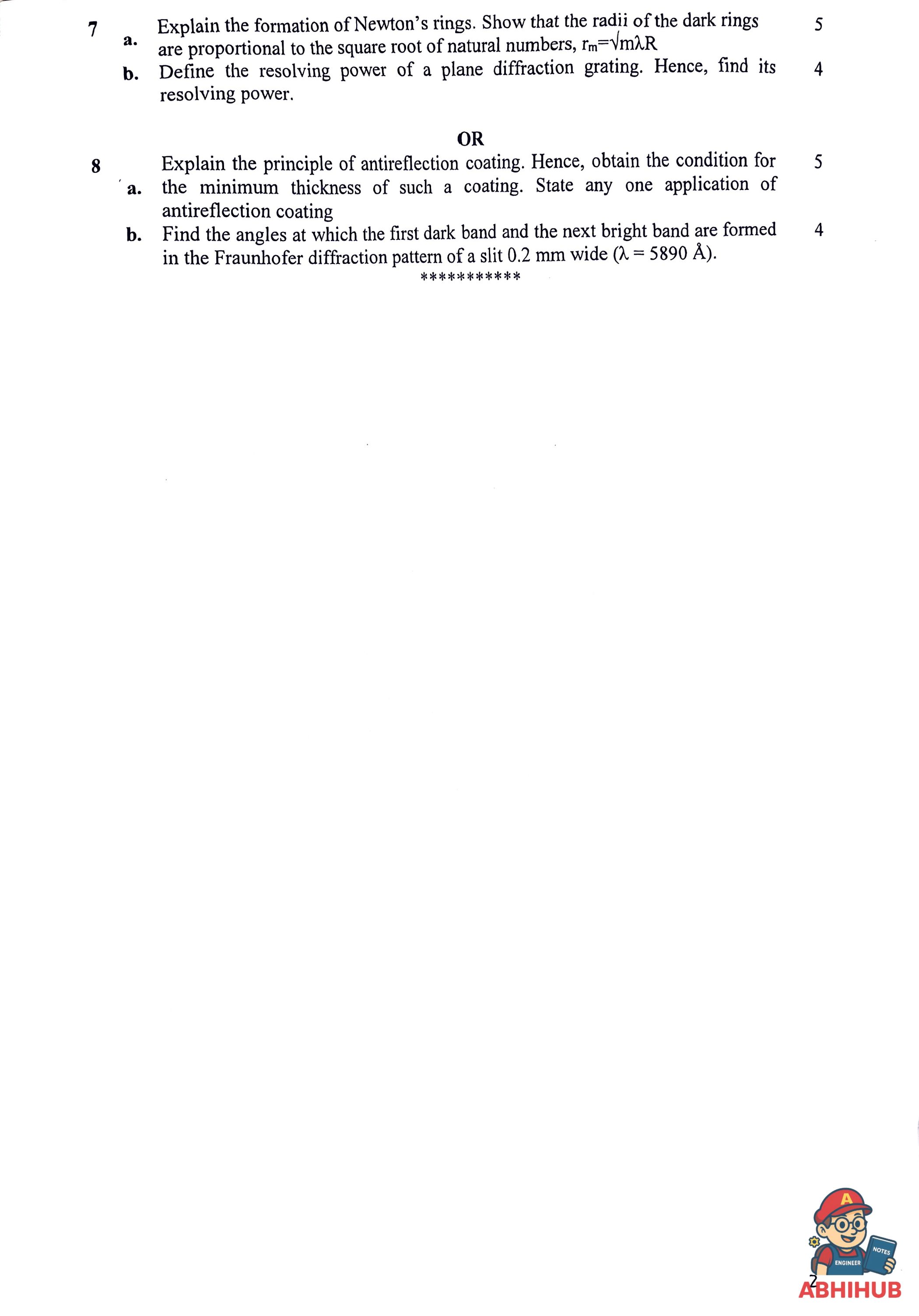 ESE Submission - Applied Physics PYQ