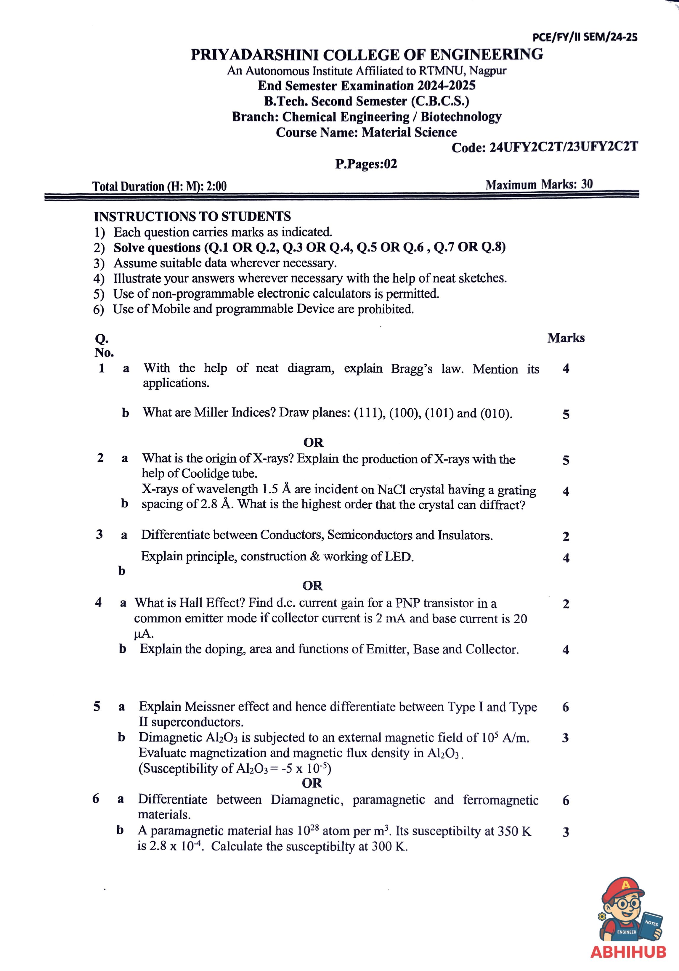 ESE Submission - Material Science PYQ